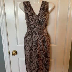 Banana Republic Silk Python Dress Size 10